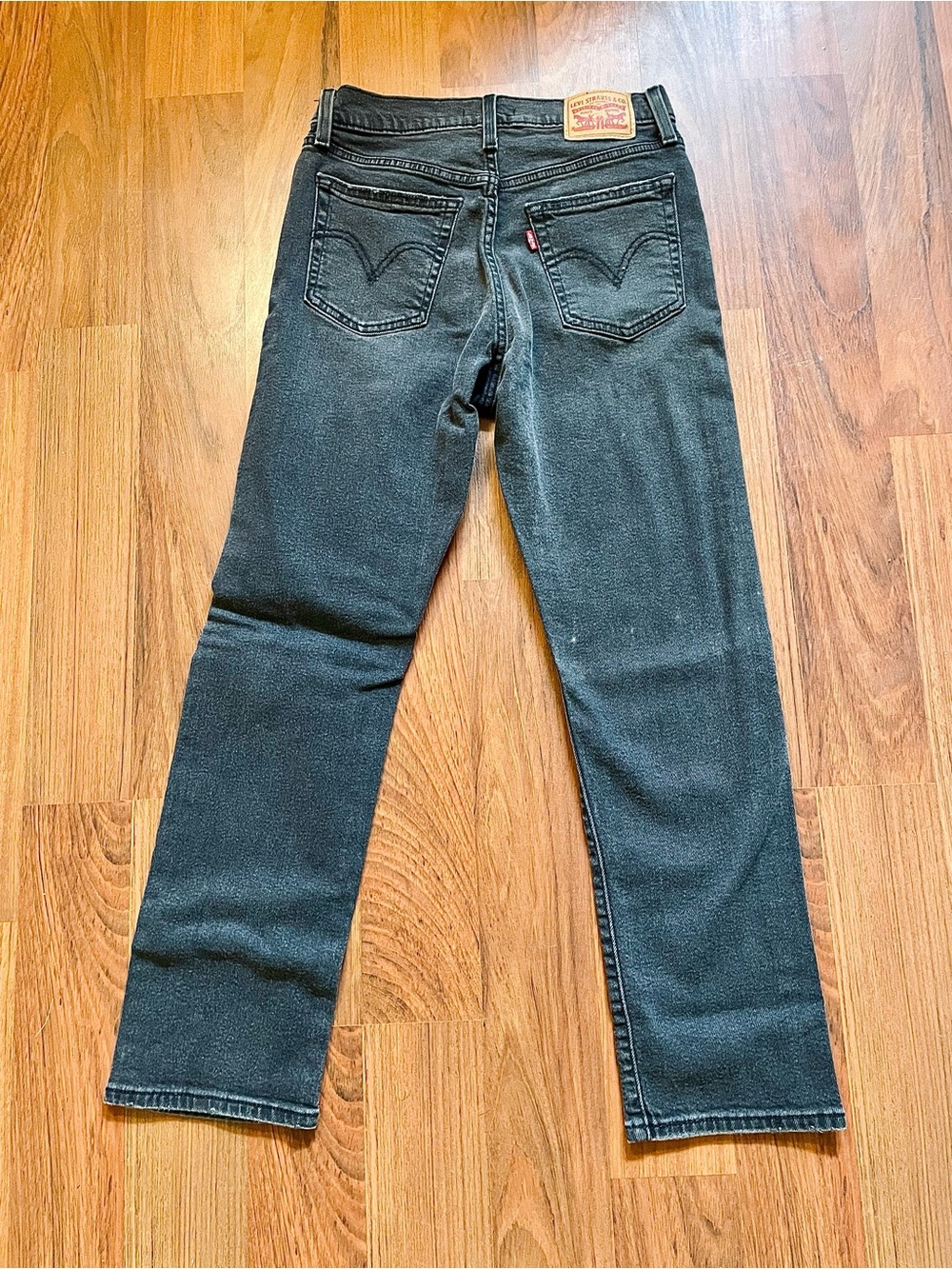 Levi's Women’s Dark Gray Wedgie Straight  Pants Jeans